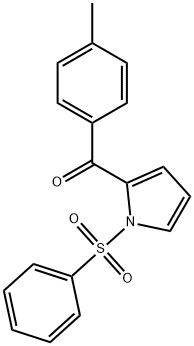 (1-(phenylsulfonyl)-1H-pyrrol-2-yl)(p-tolyl)methanone(WXG03462) Structure