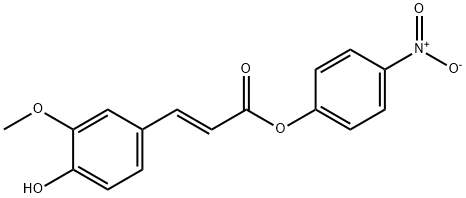 对硝基苯基反式-阿魏酸酯,398128-60-4,结构式
