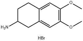 6,7-dimethoxy-2-aminotetraline hydrobromide Structure