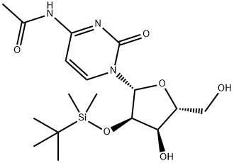 N-Acetyl-2'-O-[(1,1-dimethylethyl)dimethylsilyl]cytidine Struktur