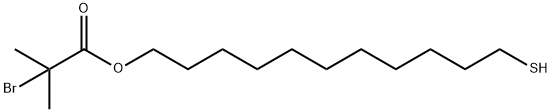 2-(2-溴异丁酰氧基)十一烷基硫醇, 404857-69-8, 结构式