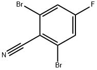 2,6-dibromo-4-fluorobenzonitrile Structure
