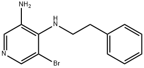 (3-Bromo-5-nitro-pyridin-4-yl)-phenethyl-amine Struktur