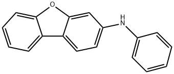 N-苯基-3-二苯并呋喃-2-胺 结构式