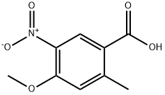 4-甲氧基-2-甲基-5-硝基苯甲酸 结构式