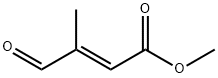 (E)-甲酰基甲基巴豆酸甲酯, 40835-18-5, 结构式