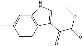2-(6-甲基-3-吲哚基)-2-氧代乙酸甲酯,408356-30-9,结构式