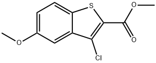 METHYL 3-CHLORO-5-METHOXYBENZO[B]THIOPHENE-2-CARBOXYLATE Structure