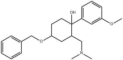 4-(苄氧基)-2-((二甲基氨基)甲基)-1-(3-甲氧基苯基)环己醇 结构式