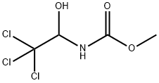methyl (2,2,2-trichloro-1-hydroxyethyl)carbamate Struktur