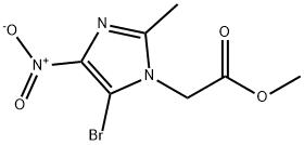 2-(5-溴-2-甲基-4-硝基-1H-咪唑-1-基)乙酸甲酯, 41604-58-4, 结构式