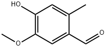 4-羟基-5-甲氧基-2-甲基苯甲醛 结构式