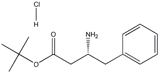 (R)-tert-Butyl 3-amino-4-phenylbutanoate hydrochloride Struktur