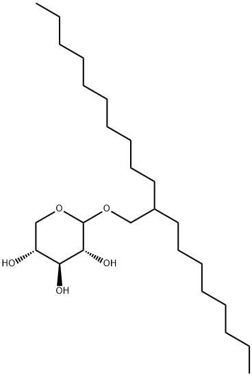 2-辛基十二烷基 D-吡喃木糖苷 结构式