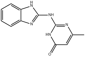 2-(1H-benzimidazol-2-ylamino)-6-methyl-4(3H)-Pyrimidinone 结构式