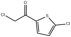 2-クロロ-1-(5-クロロチオフェン-2-イル)エタノン 化学構造式