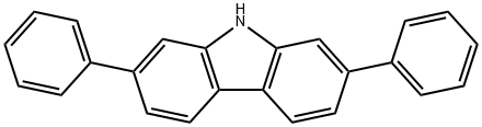 2,7-ジフェニル-9H-カルバゾール 化学構造式