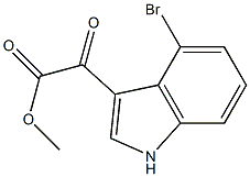 2-(4-溴-3-吲哚基)-2-氧代乙酸甲酯 结构式