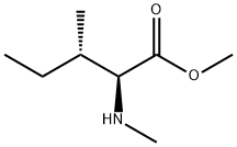 N-甲基异亮氨酸甲酯, 42807-92-1, 结构式