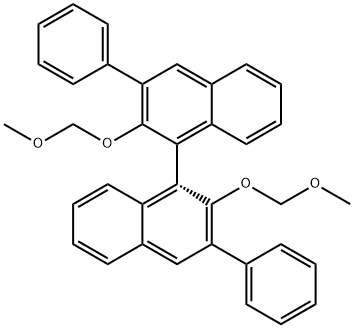 (R)-2,2'-双(甲氧基甲氧基)-3,3'-二苯基-1,1'-联萘,428874-67-3,结构式