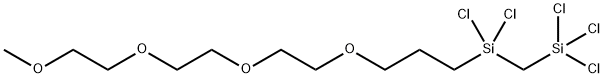 [2-Methoxy(Triethyleneoxy)Propyl]-1,1,1,3,3-Pentachloro-1,3-Disilapropane Struktur