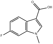 6-FLUORO-1-METHYL-1H-INDOLE-3-CARBOXYLIC ACID Struktur