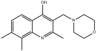 2,7,8-trimethyl-3-(4-morpholinylmethyl)-4-quinolinol Structure