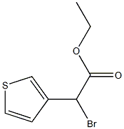 ethyl 2-bromo-2-(thiophen-3-yl)acetate 结构式