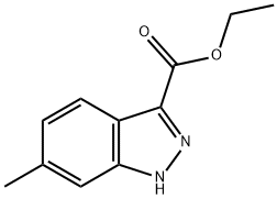 6-甲基-1H-吲唑-3-羧酸乙酯, 4498-69-5, 结构式