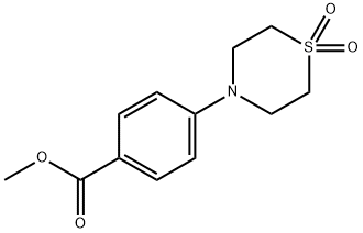4-(1,1-二氧硫代吗啉基)苯甲酸甲酯 结构式