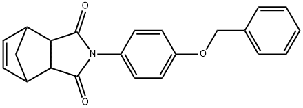 2-[4-(benzyloxy)phenyl]-3a,4,7,7a-tetrahydro-1H-4,7-methanoisoindole-1,3(2H)-dione Structure