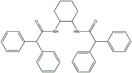 N,N'-cyclohexane-1,2-diylbis(2,2-diphenylacetamide) 结构式