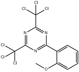 2-(2-甲氧基苯基)-4,6-双(三氯甲基)-1,3,5-三嗪, 465531-17-3, 结构式