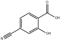 4-cyano-2-hydroxybenzoic acid Structure
