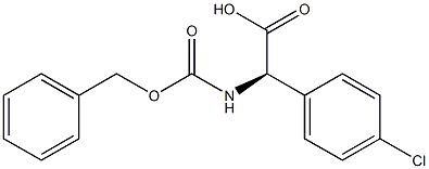 (R)-2-(((Benzyloxy)carbonyl)amino)-2-(4-chlorophenyl)acetic acid Structure
