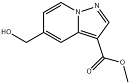 5-羟甲基吡唑并[1,5-A]吡啶-3-羧酸甲酯, 474432-56-9, 结构式