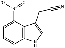 1H-Indole-3-acetonitrile, 4-nitro- 结构式