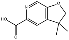3,3-dimethyl-2,3-dihydrofuro[2,3-c]pyridine-5-carboxylic acid Structure