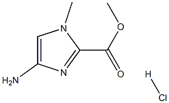 1-methyl-4-aminoimidazole-2-carboxylic acid methyl ester hydrochloride Struktur