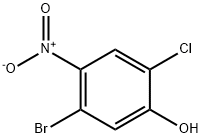 5-Bromo-2-chloro-4-nitro-phenol,48125-11-7,结构式