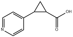 2-(4-pyridinyl)Cyclopropanecarboxylic acid 结构式