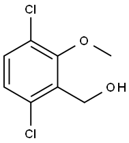 (3,6-ジクロロ-2-メトキシフェニル)メタノール 化学構造式