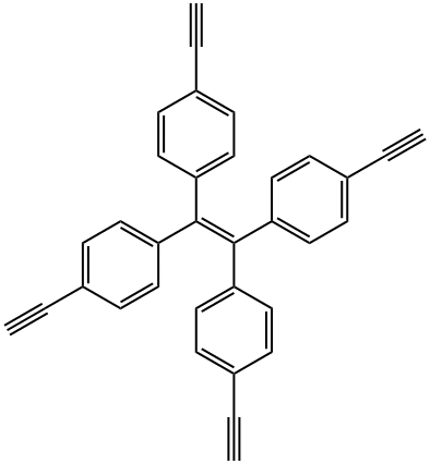 Tetrakis(4-ethynylphenyl)ethene Structure