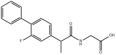 2-[2-(3-fluoro-4-phenylphenyl)propanoylamino]acetic acid|