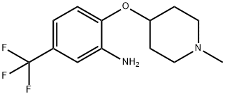 2-(1-methylpiperidin-4-yloxy)-5-(trifluoromethyl)benzenamine Structure