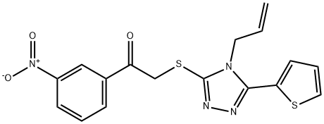 494825-68-2 2-{[4-allyl-5-(2-thienyl)-4H-1,2,4-triazol-3-yl]sulfanyl}-1-{3-nitrophenyl}ethanone