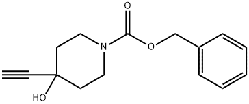 4-乙炔基-4-羟基哌啶-1-羧酸苄酯 结构式