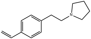 1-[2-(4-ethenylphenyl)ethyl]pyrrolidine Struktur