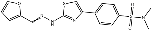 4-{(2E)-2-[(2E)-(furan-2-ylmethylidene)hydrazinylidene]-2,3-dihydro-1,3-thiazol-4-yl}-N,N-dimethylbenzenesulfonamide