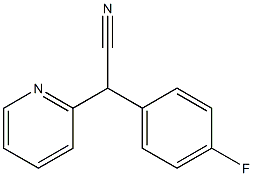 2-(4-Fluorophenyl)-2-(pyridin-2-yl)acetonitrile Struktur